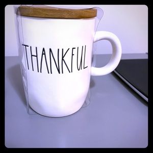 Rae Dunn mug with lid/coaster